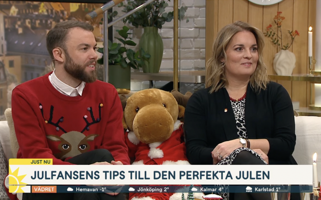 Callum och Malin julfrossar i Nyhetsmorgon!